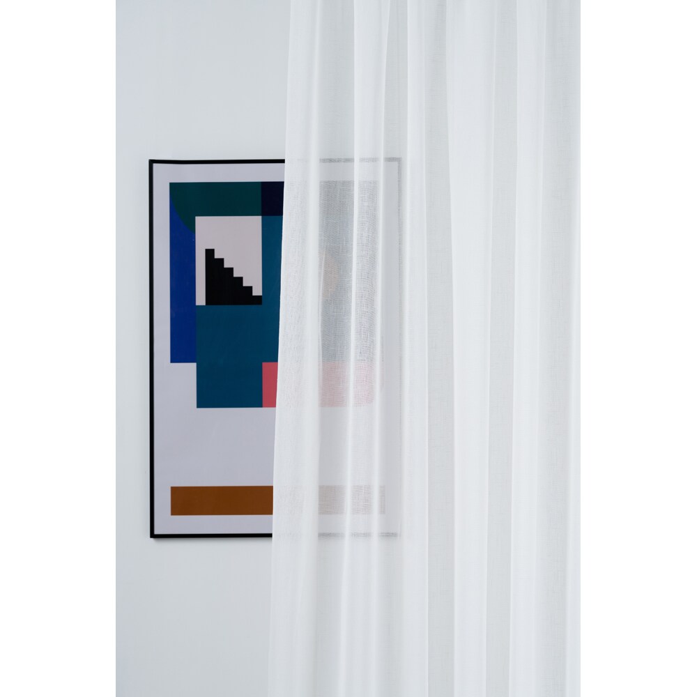 Perdea Lisso, rejansa, 140 x 260 cm, crem