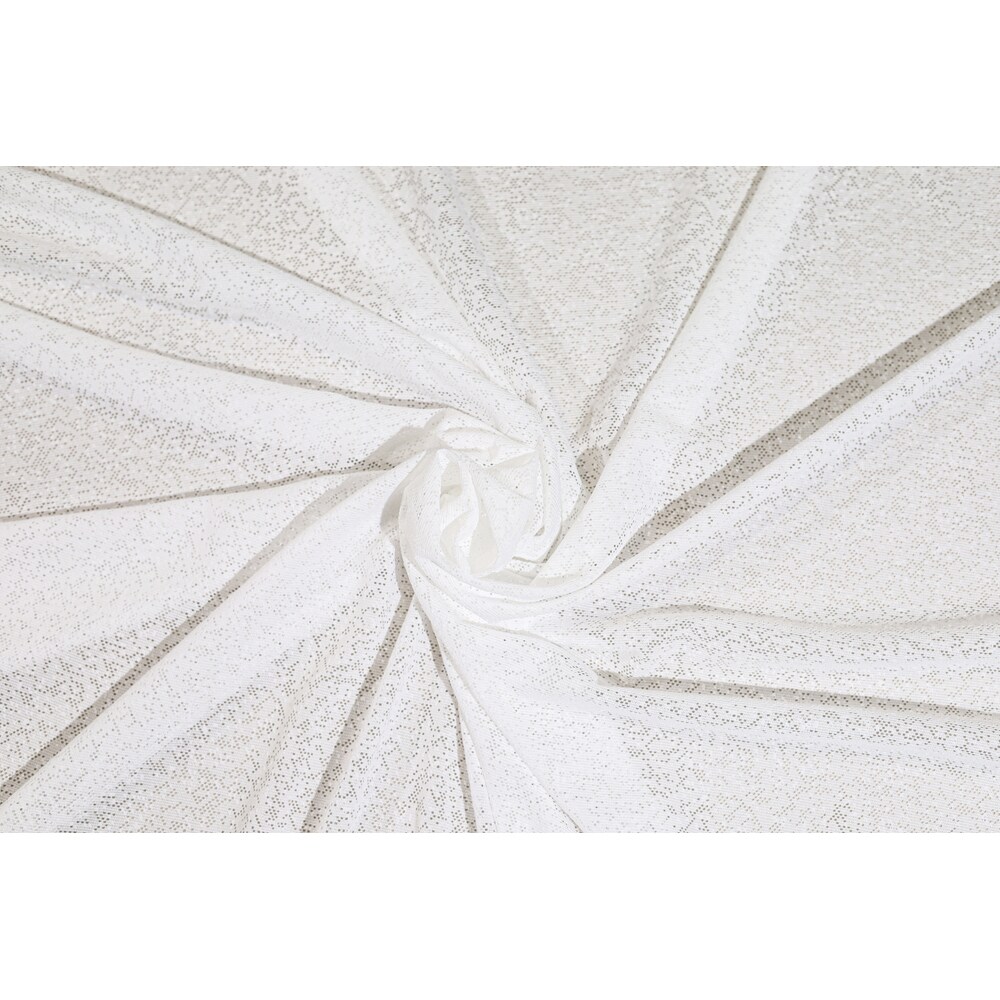 Perdea Alya, rejansa, 140 x 260 cm, alb