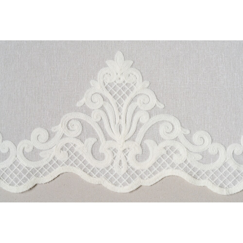 Perdea Angelique, rejansa, 140 x 260 cm, crem