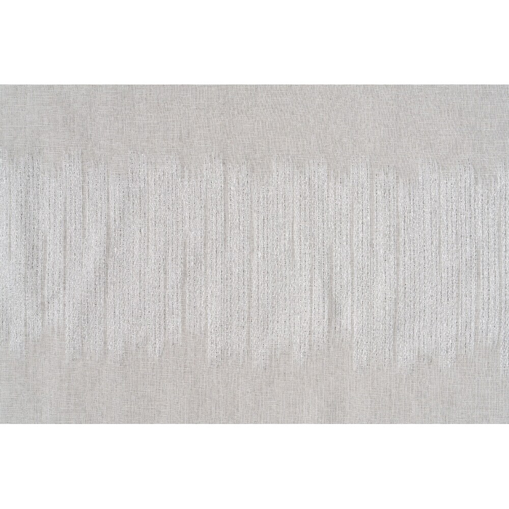 Perdea Jessie, rejansa, 140 x 260 cm, alb-argintiu
