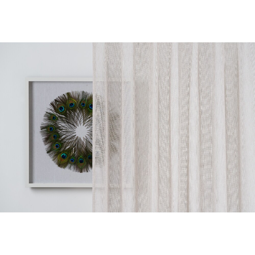 Perdea Portimao, inele, 140 x 255 cm, bej