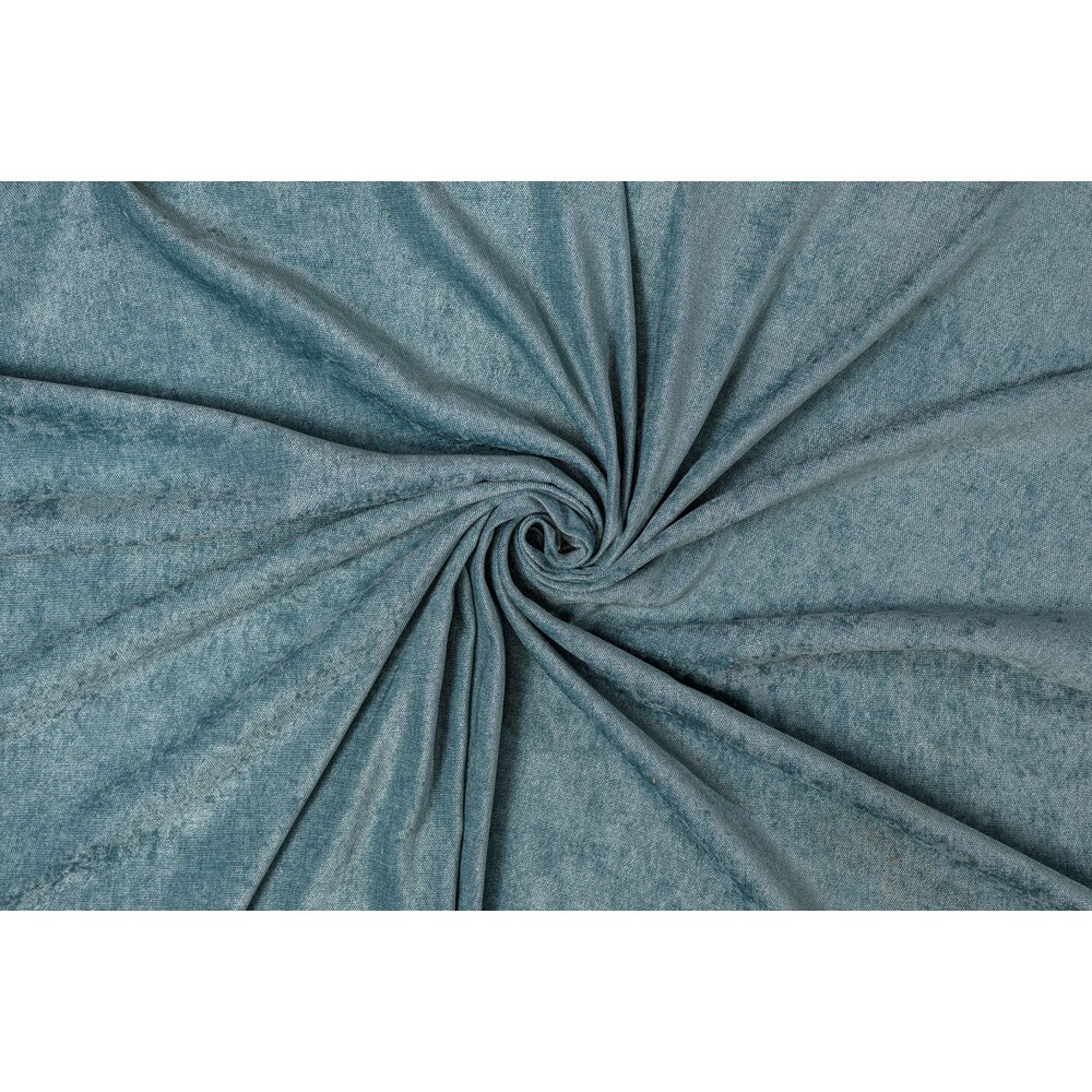 Draperie Magnolia, inele, 140 x 260 cm, semiopac, turcoaz