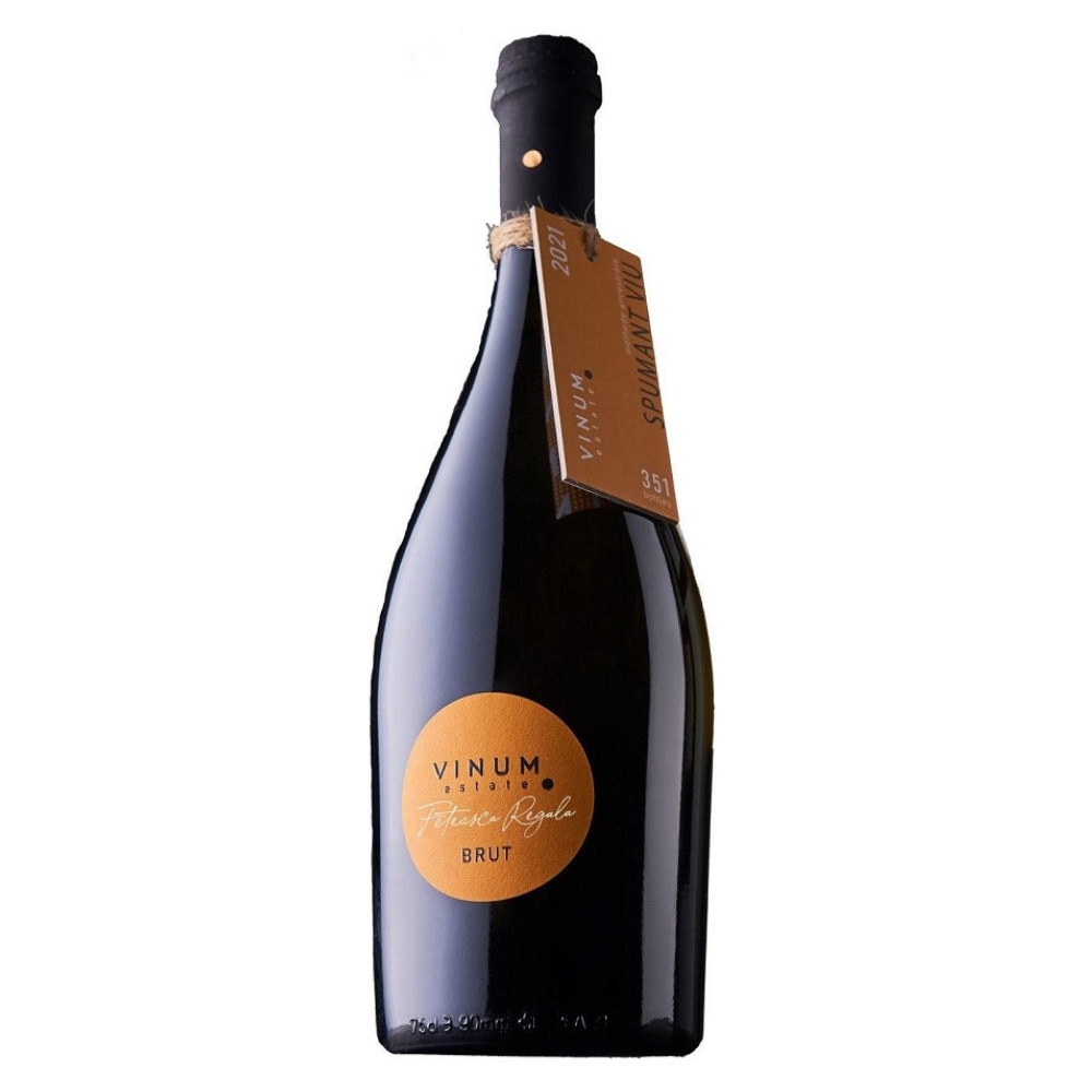 Vin spumant alb brut Vinum Feteasca Regala, 0.75L