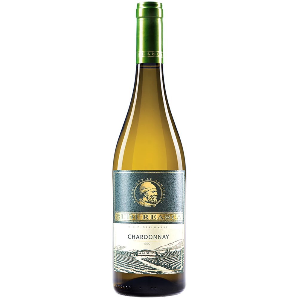 Vin alb sec Budureasca Premium Chardonnay, 0.75L