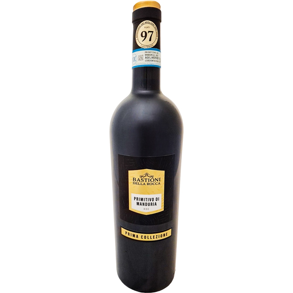 Vin rosu sec Bastioni Della Rocca Primitivo di Manduria DOC, 0.75L