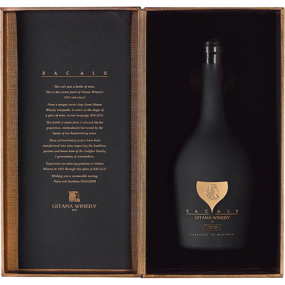 Vin rosu sec Gitana Bacalu Special Gift Box, 0.75L