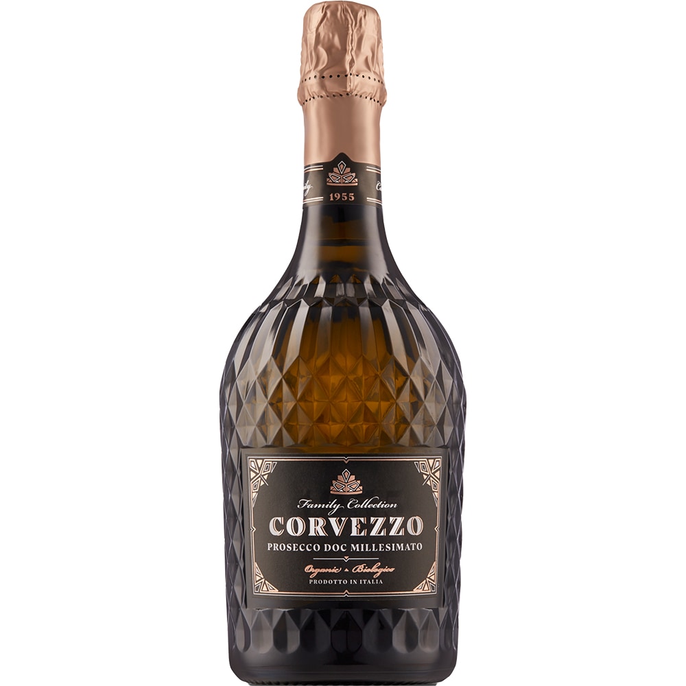 Vin spumant alb Corvezzo Prosecco DOC Millesimato Brut, 0.75L