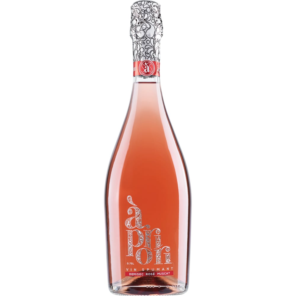 Vin spumant rose demisec Apriori Muscat , 0.75L