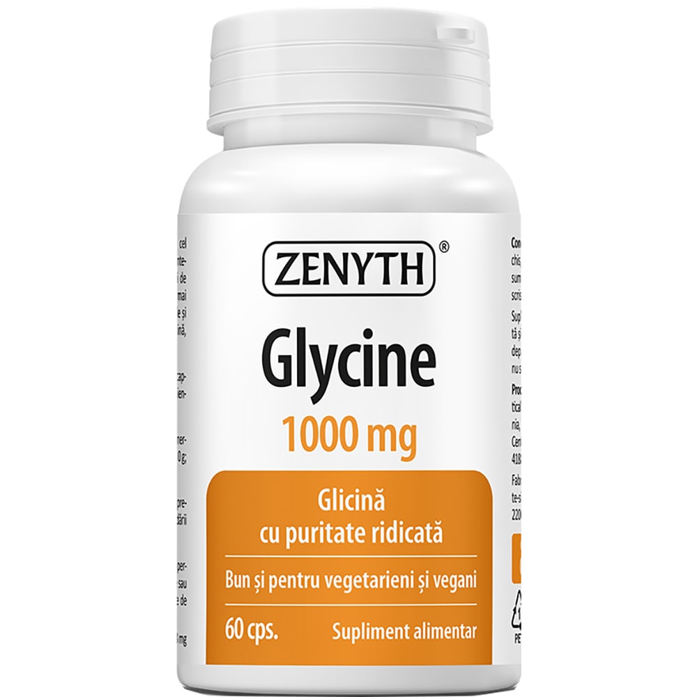 Supliment Glicina 1000 mg, 60 capsule, ZENYTH
