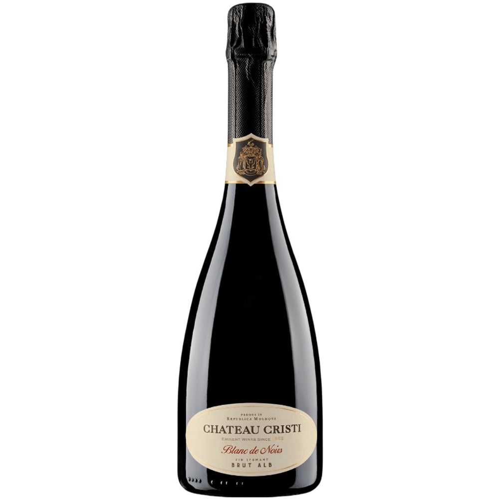 Vin spumant alb brut Chateau Cristi Blanc de Noirs, 0.75L