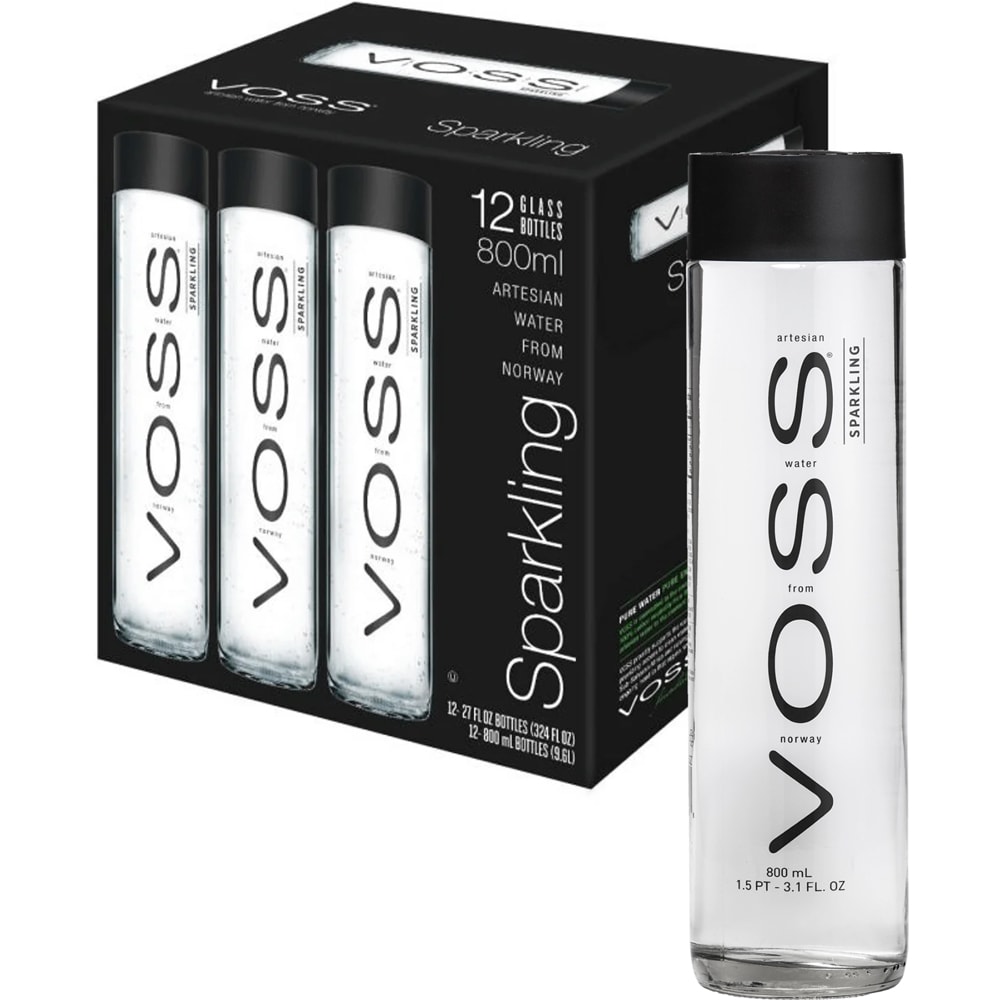 Apa minerala carbogazoasa VOSS bax 0.8L x 12 sticle