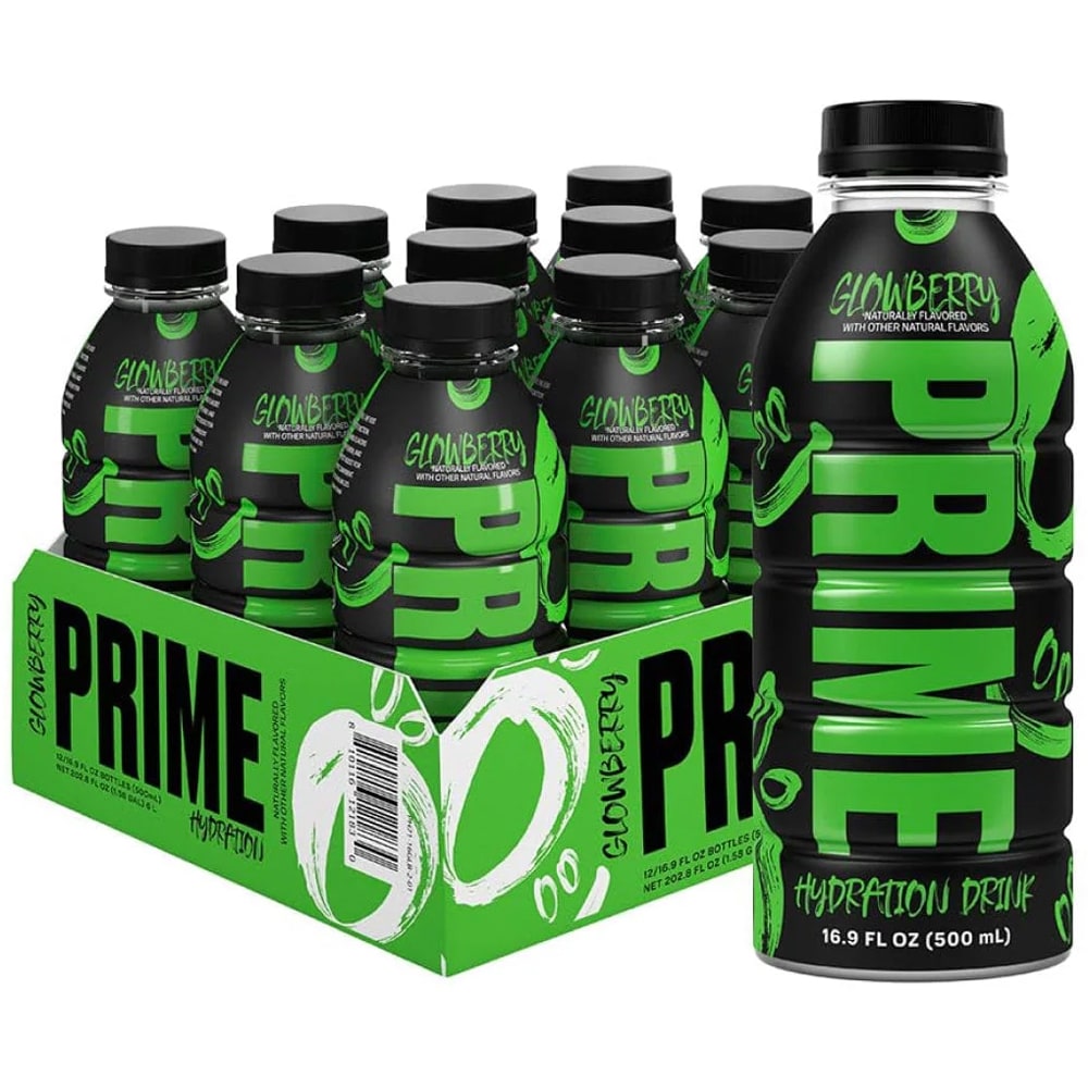 Bautura energizanta PRIME Hydrate Glowberry bax 0.5L x 12 sticle