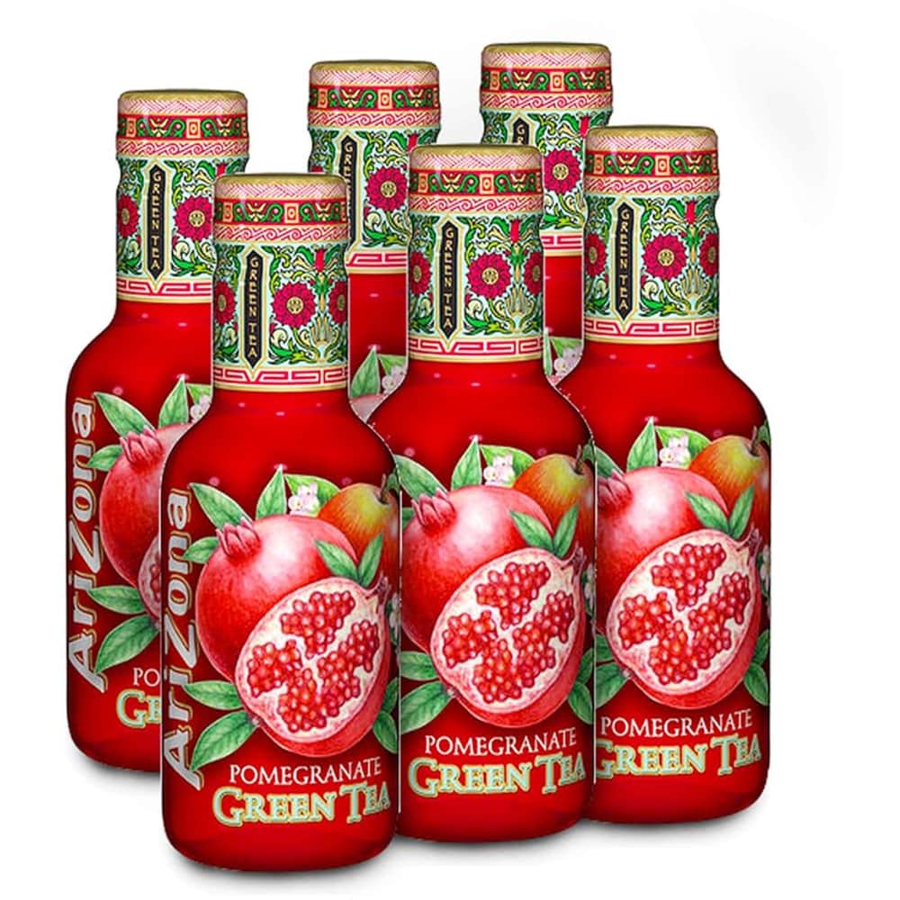 Bautura racoritoare necarbogazoasa ARIZONA Green Tea & Pomegranate bax 0.5L x 6 sticle