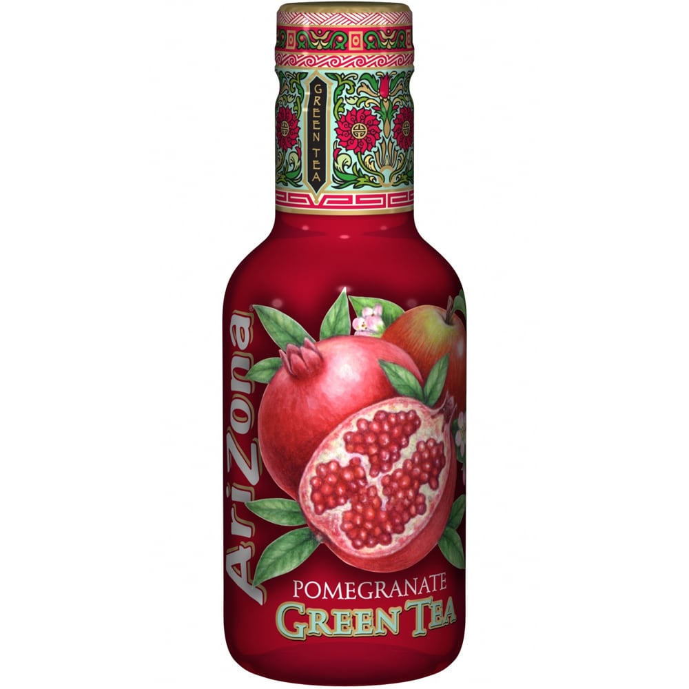 Bautura racoritoare necarbogazoasa ARIZONA Green Tea & Pomegranate bax 0.5L x 6 sticle