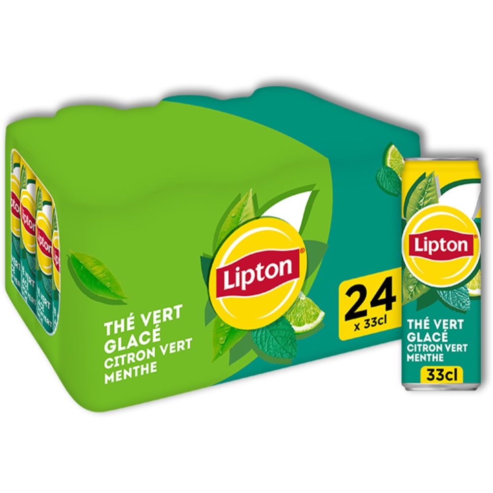 Bautura racoritoare necarbogazoasa LIPTON Ice Tea The Vert Glace bax 0.33L x 24 doze