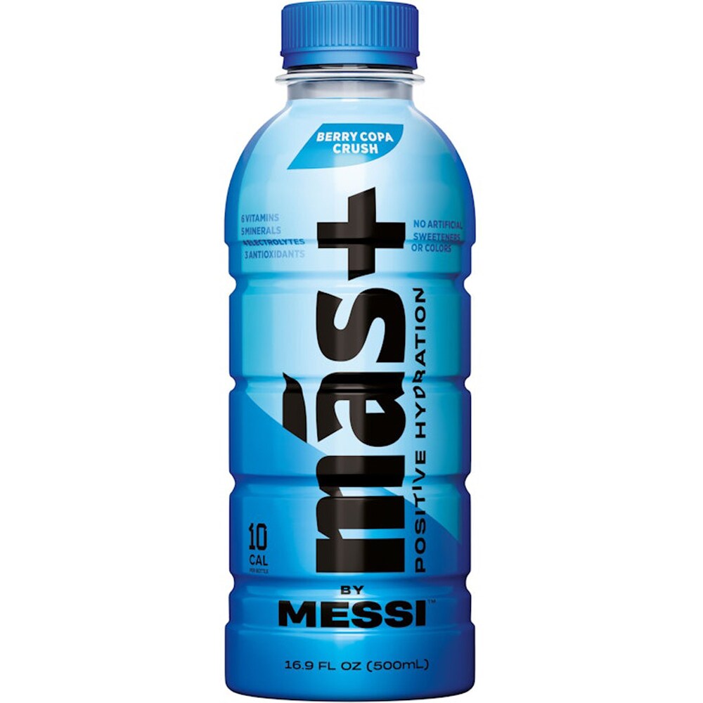 Bautura energizanta MAS BY MESSI Positive Berry Copa Crush bax 0.5L x 12 sticle