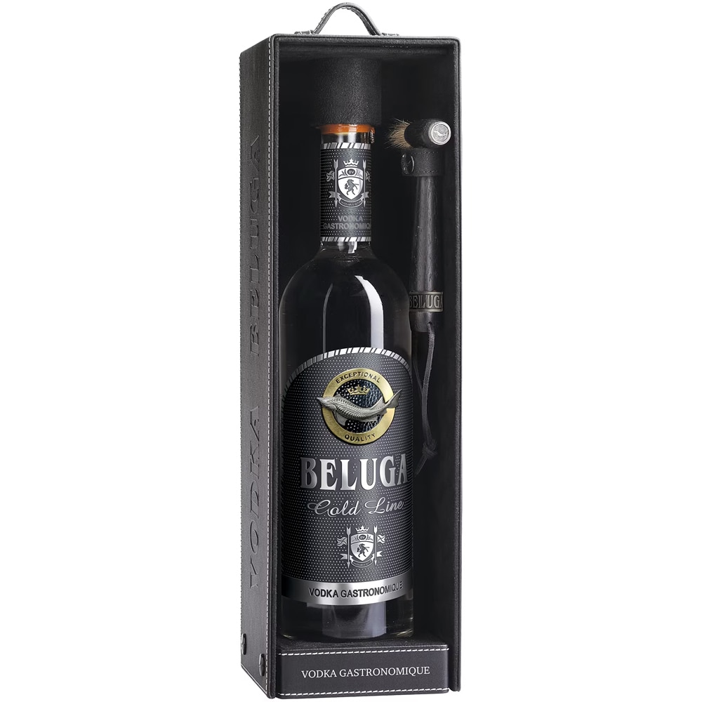 Vodka Beluga Gold Line Leather GBX, 1.75L