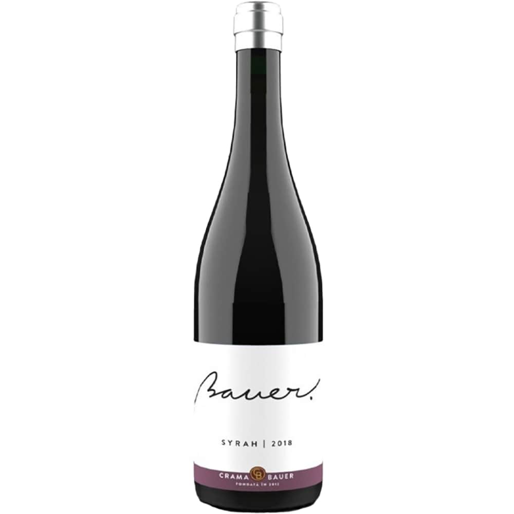 Vin rosu sec Bauer. Syrah, 0.75L