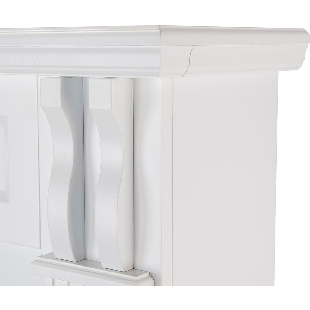 Semineu electric ART FLAME Veronix, 1500W, telecomanda, 105 x 30 x 100 cm, alb