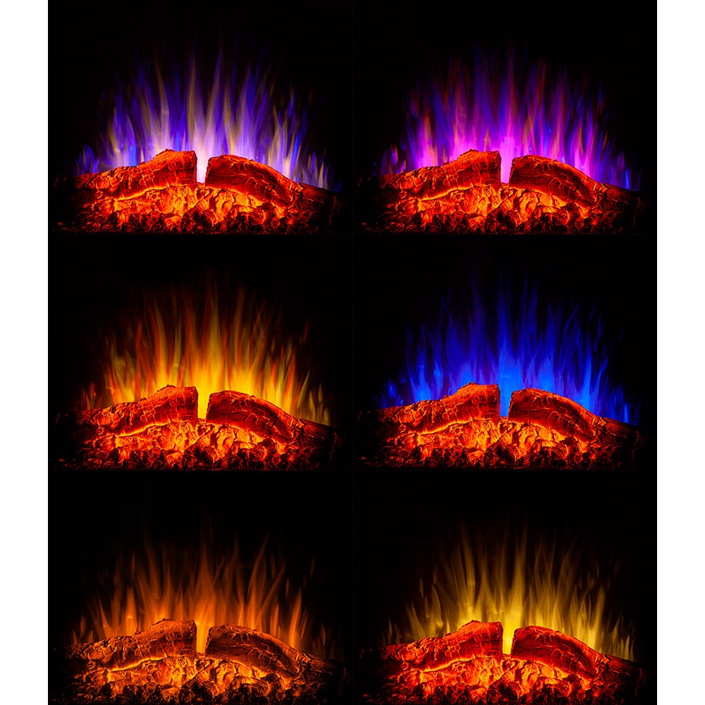 Semineu electric ART FLAME Azona, 1500W, telecomanda, 112 x 43 x 71 cm, alb