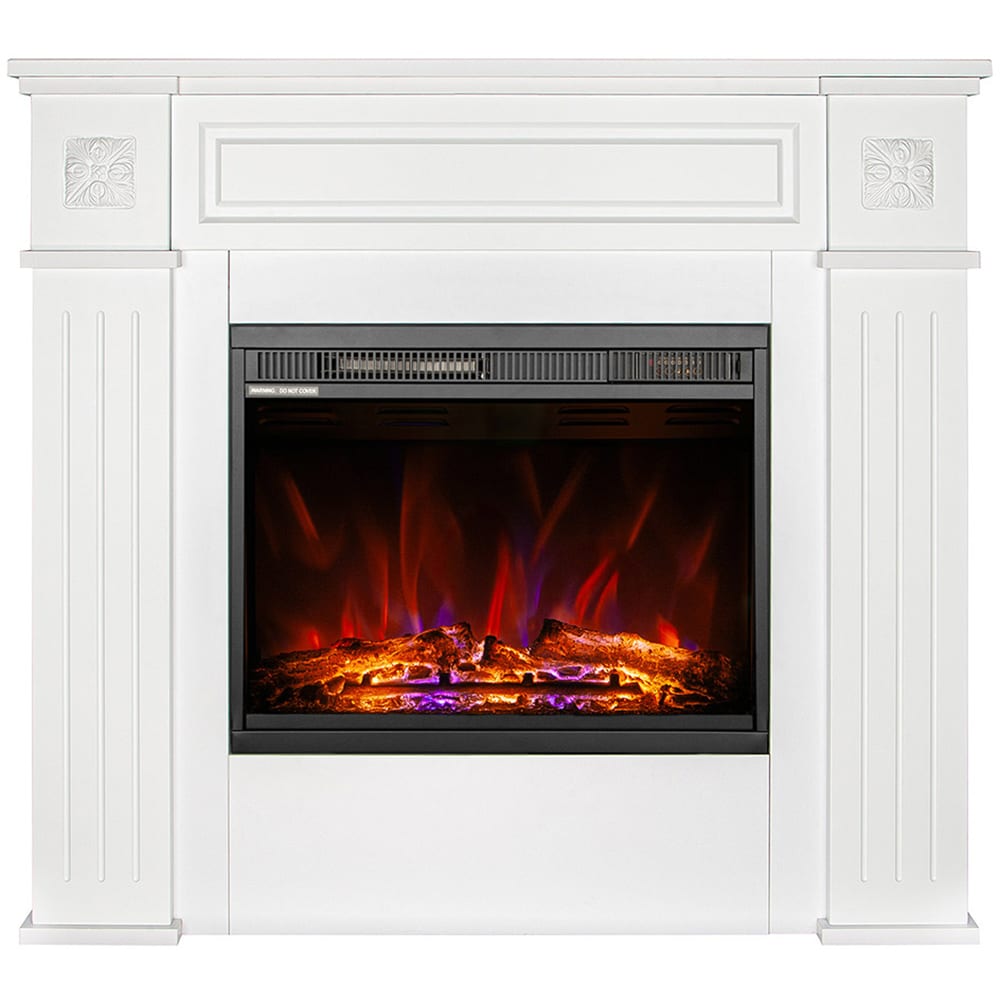Semineu electric ART FLAME Frame, 1500W, telecomanda, 105 x 27 x 96 cm, alb
