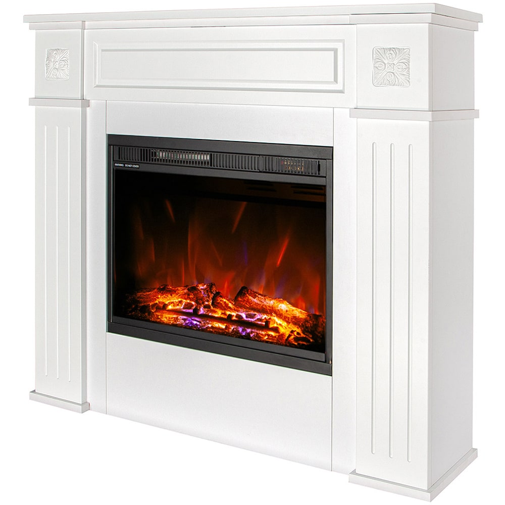 Semineu electric ART FLAME Frame, 1500W, telecomanda, 105 x 27 x 96 cm, alb