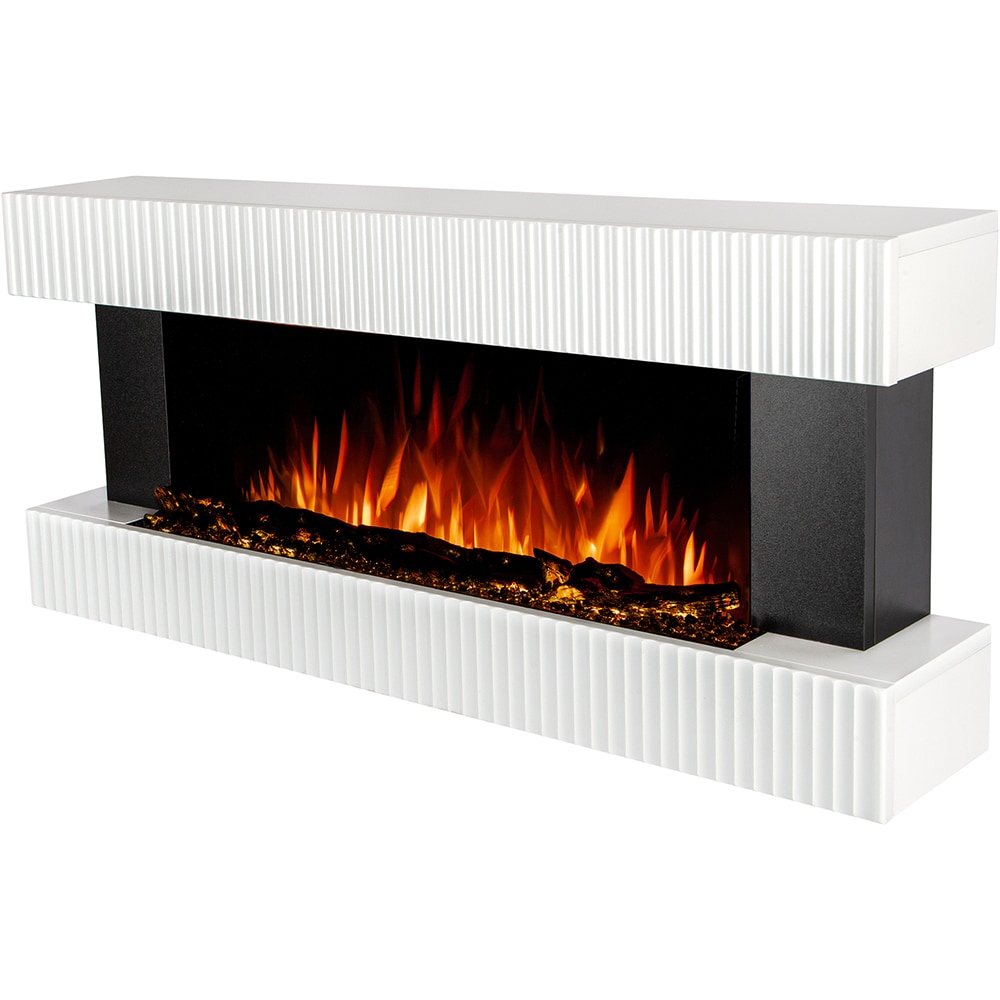 Semineu electric ART FLAME, 1500W, telecomanda, 117 x 21 x 52 cm, alb