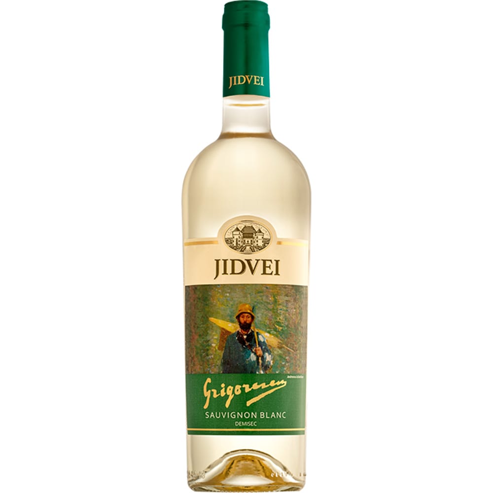 Vin alb demisec Jidvei Grigorescu Sauvignon Blanc, 0.75L, bax 6 sticle