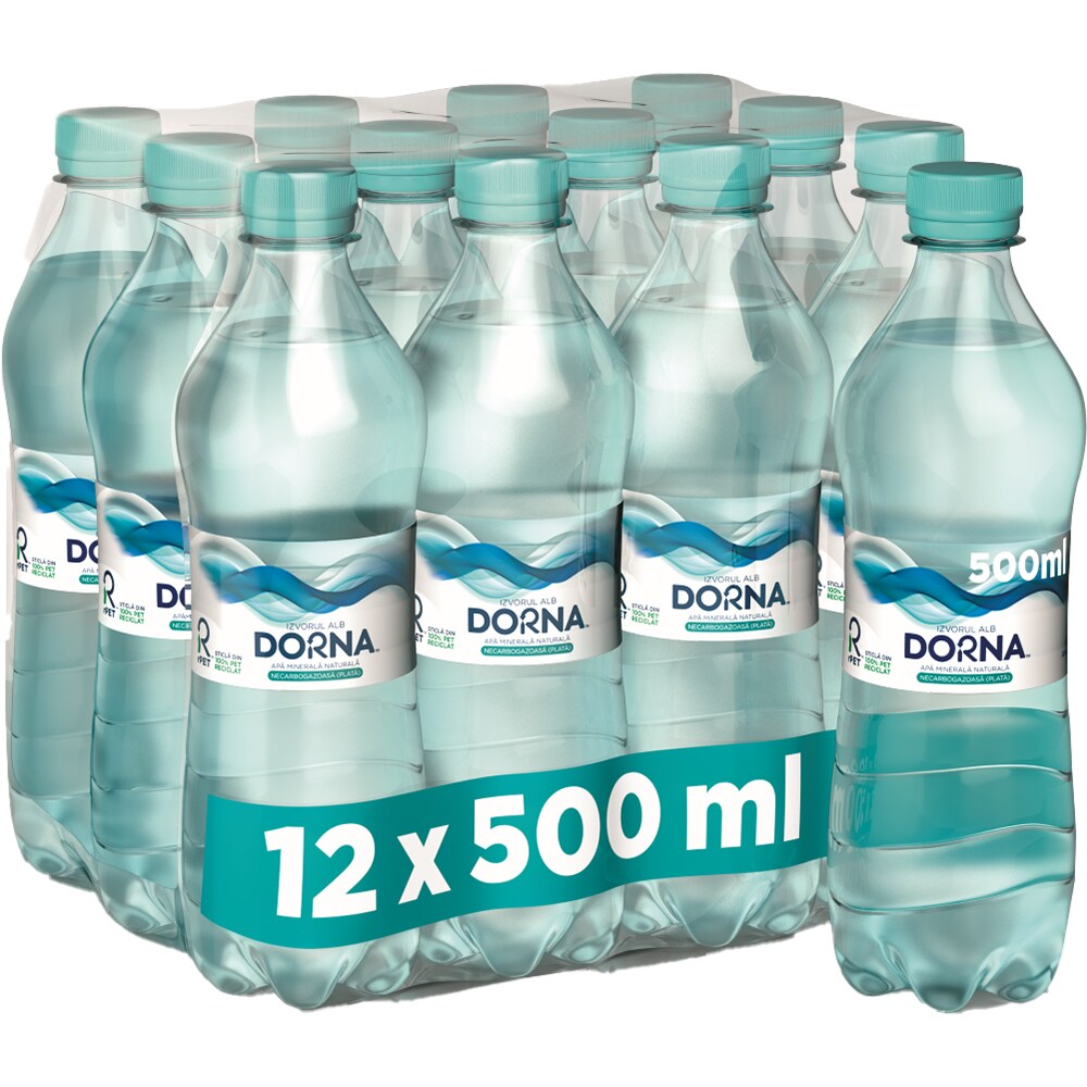 Apa plata DORNA Izvorul Alb bax 0.5L x 12 sticle