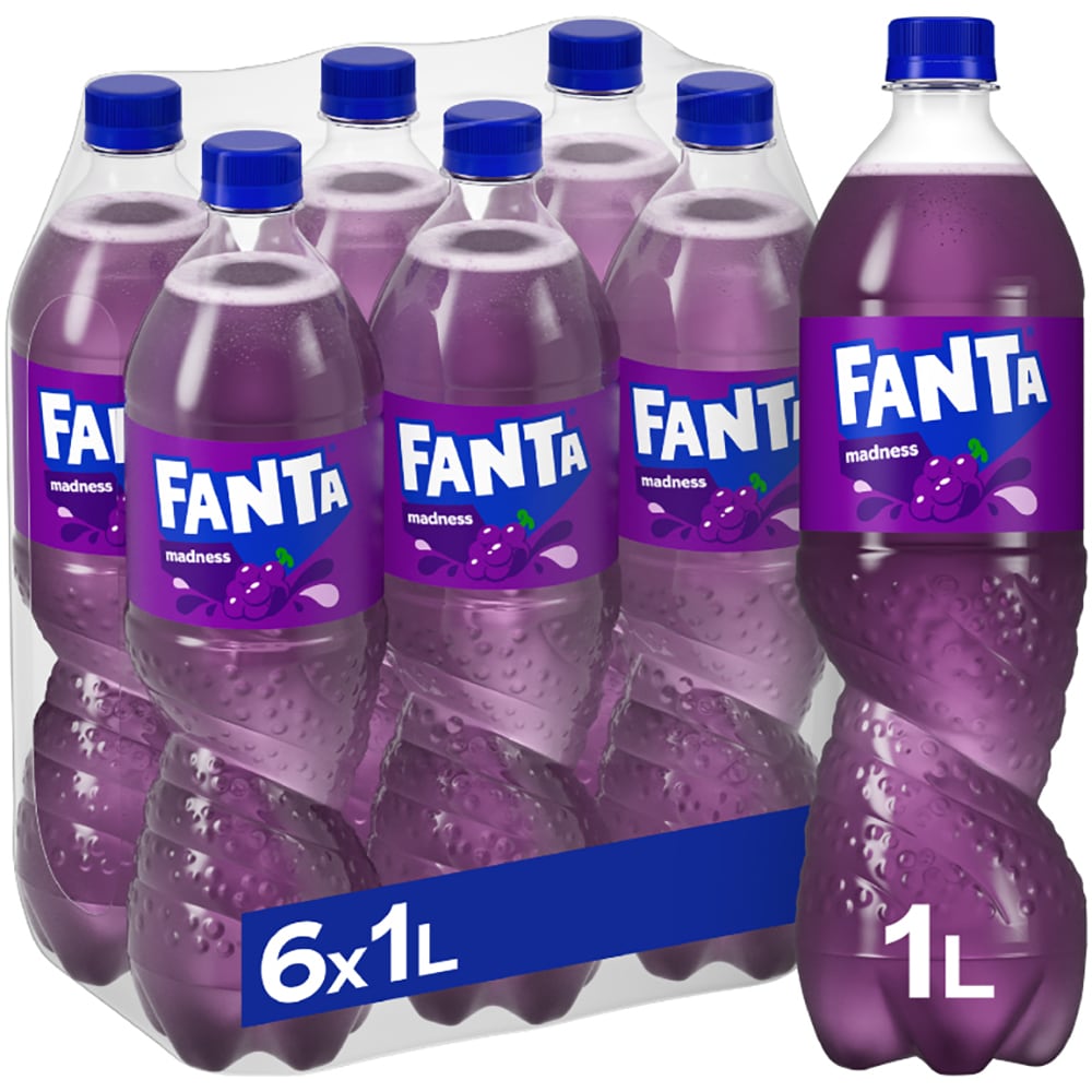 Bautura racoritoare carbogazoasa FANTA Madness bax 1L x 6 sticle