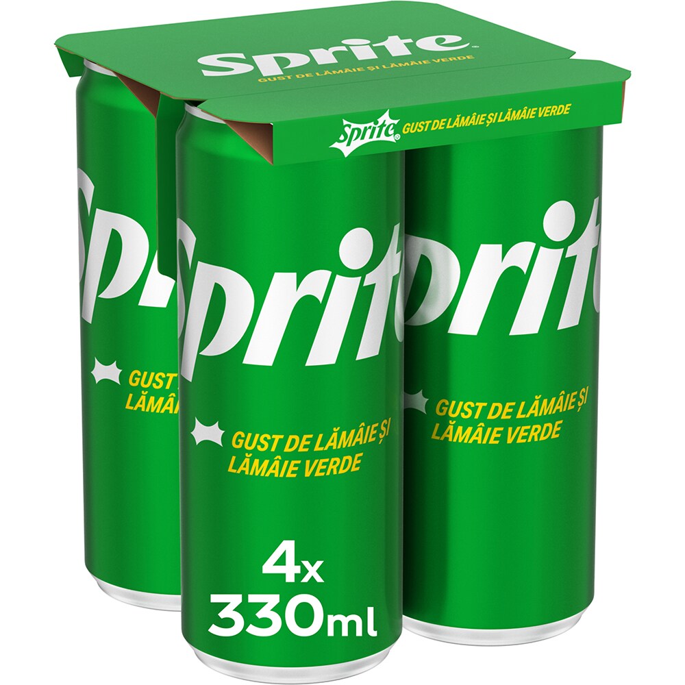 Bautura racoritoare carbogazoasa SPRITE bax 0.33L x 4 doze