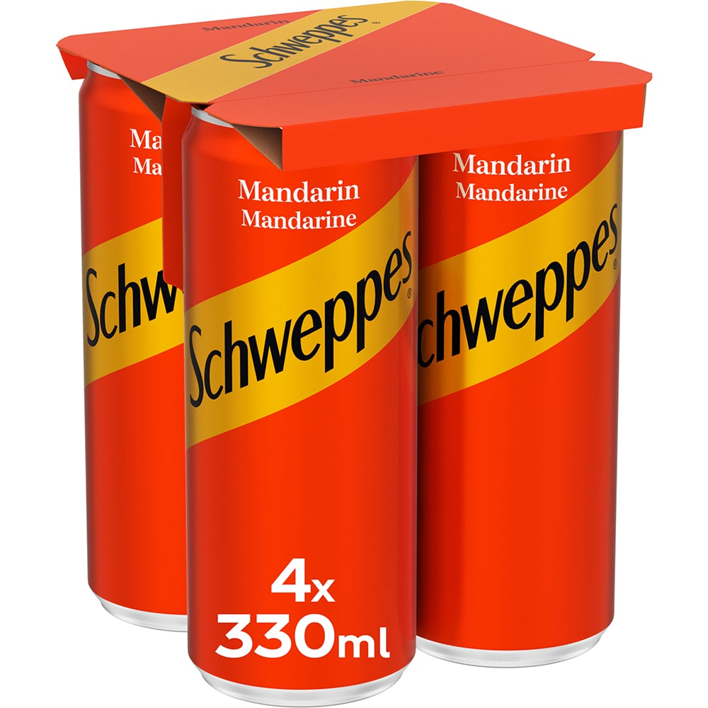 Bautura racoritoare carbogazoasa SCHWEPPES Mandarin bax 0.33L x 4 doze