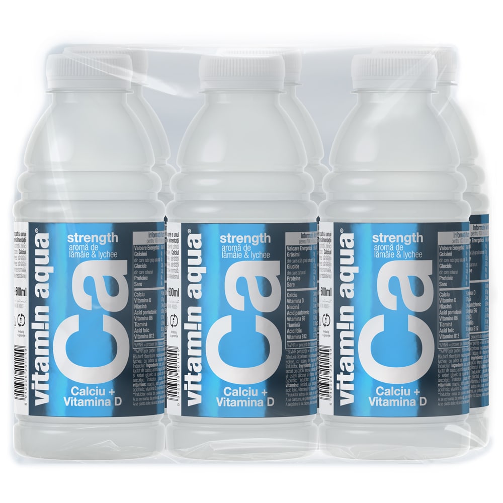 Apa cu vitamine VITAMIN AQUA Ca bax 0.6L x 6 sticle