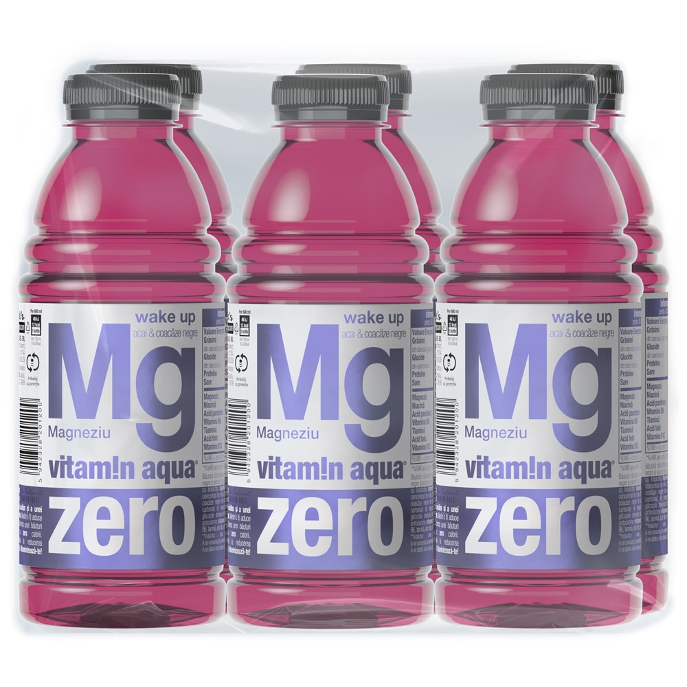 Apa cu vitamine VITAMIN AQUA Mg Zero bax 0.6L x 6 sticle