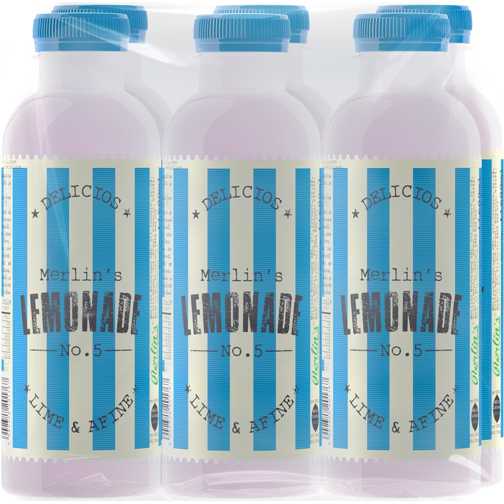 Limonada  MERLINS Lemonade No.5 bax 0.6L x 6 sticle