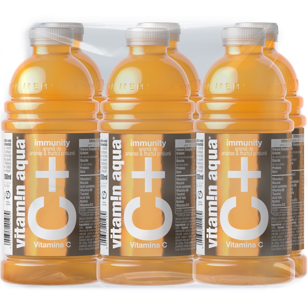 Apa cu vitamine VITAMIN AQUA C bax 1.2L x 6 sticle