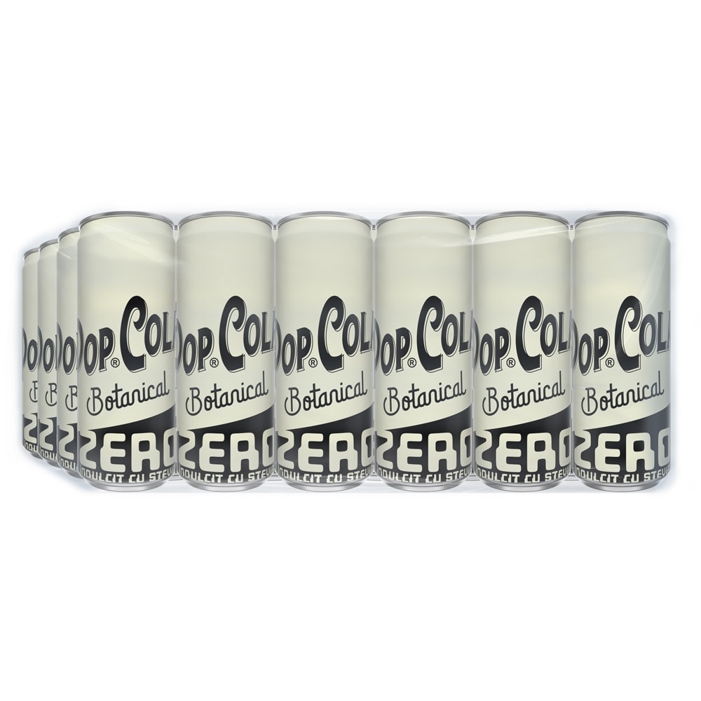 Bautura racoritoare carbogazoasa POPCOLA Botanical Zero bax 0.33L x 24 doze