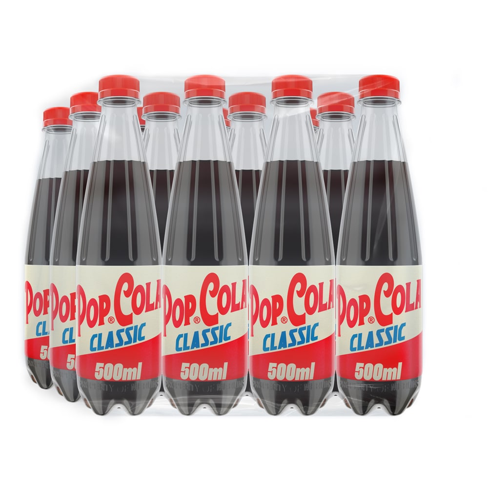 Bautura racoritoare carbogazoasa POPCOLA Classic bax 0.5L x 12 sticle