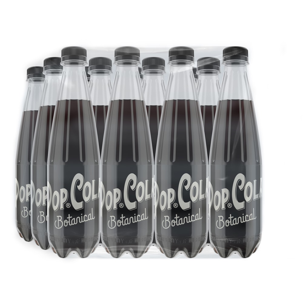 Bautura racoritoare carbogazoasa POPCOLA Botanical bax 0.5L x 12 sticle