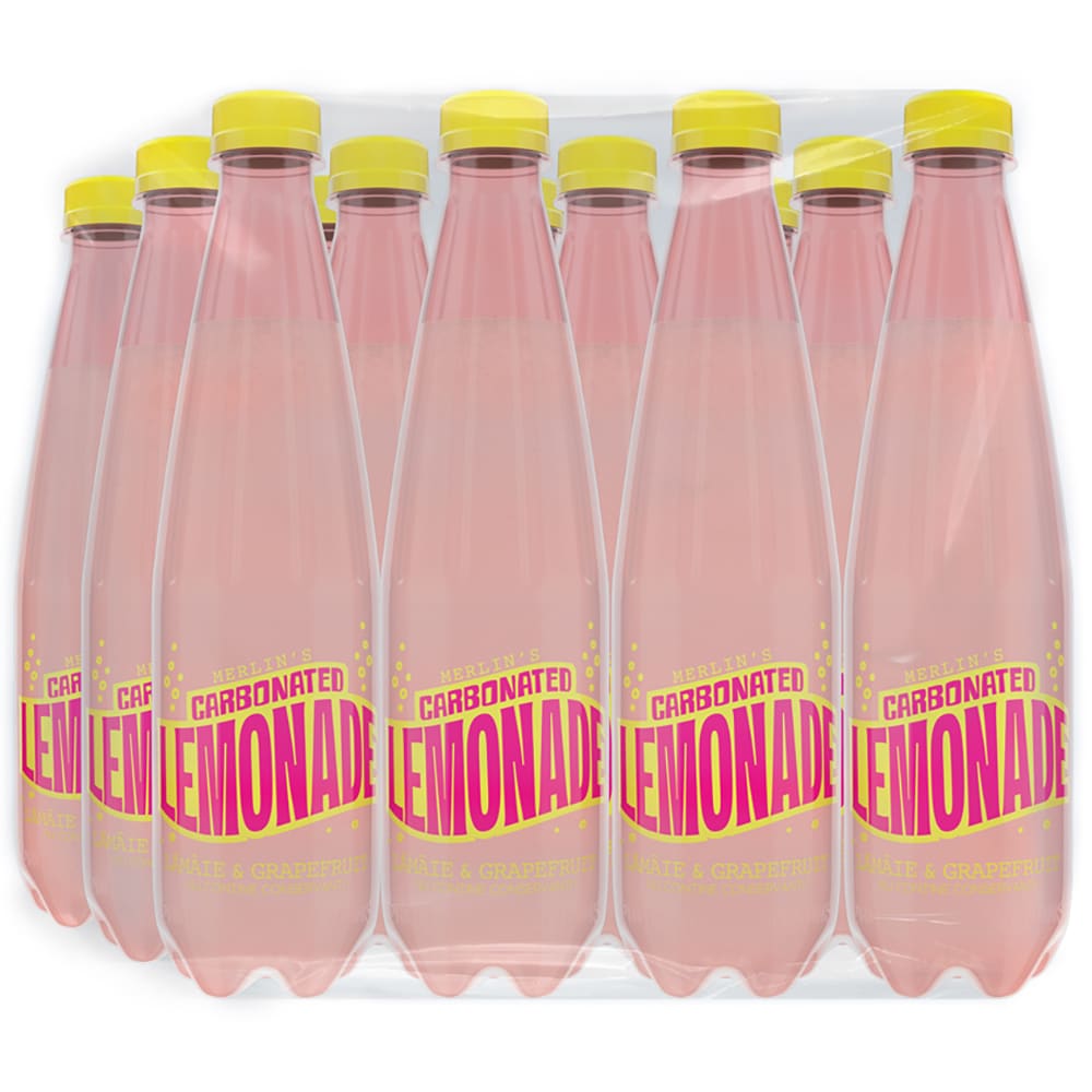 Limonada carbogazoasa MERLINS Lamaie & Grapefruit bax 0.5L x 12 sticle