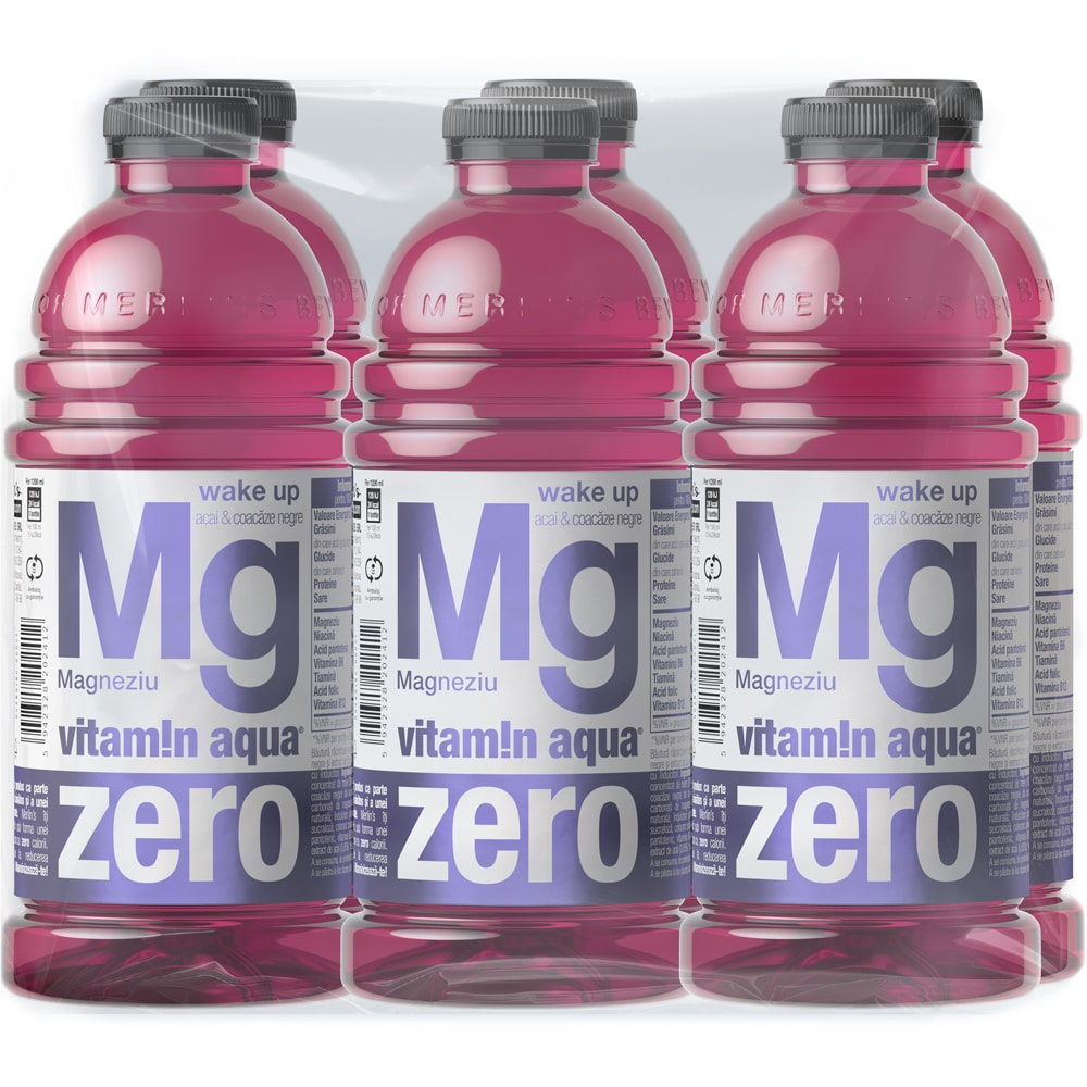Apa cu vitamine VITAMIN AQUA Mg Zero bax 1.2L x 6 sticle