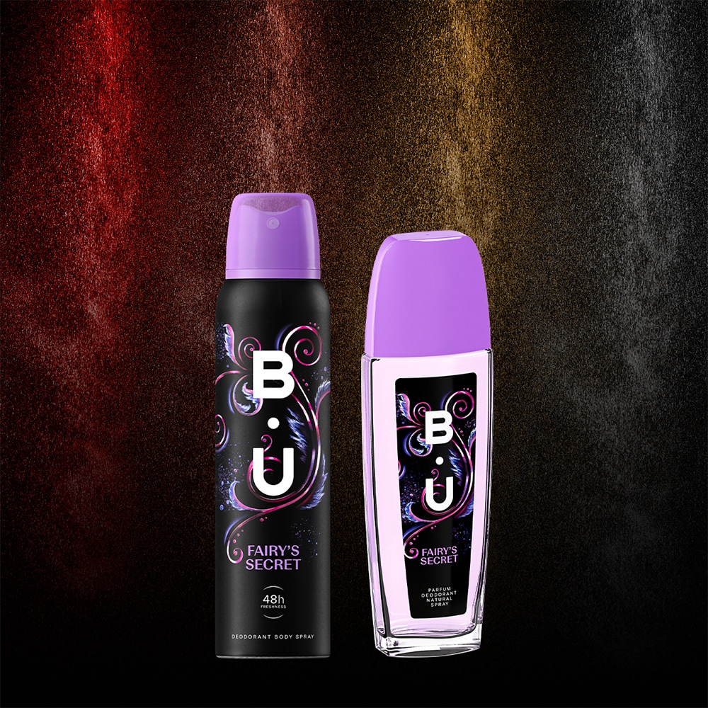 Set cadou B.U Fairy's Secret: Parfum pentru corp, 75ml + Deodorant spray, 150ml