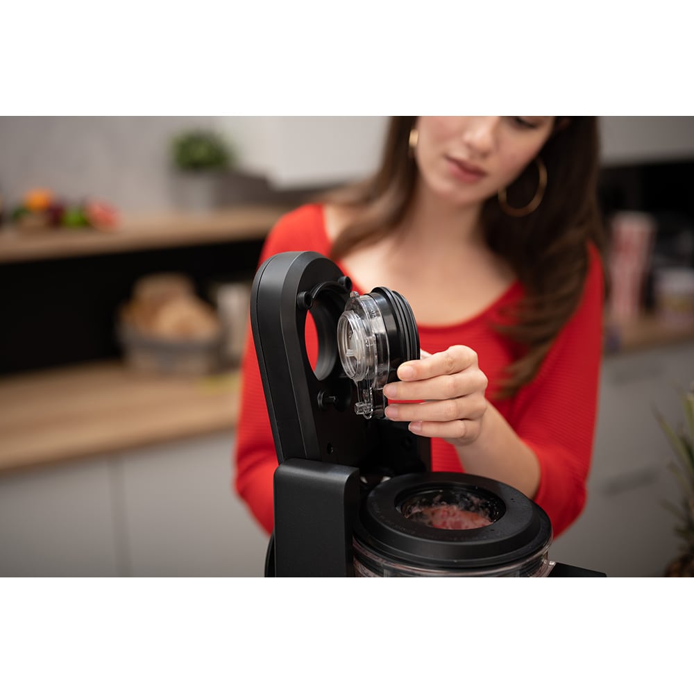 Blender cu mixare in vid TOFF DOMINIUM TO4001, 1.5l, 1400W, 10 trepte viteza, negru