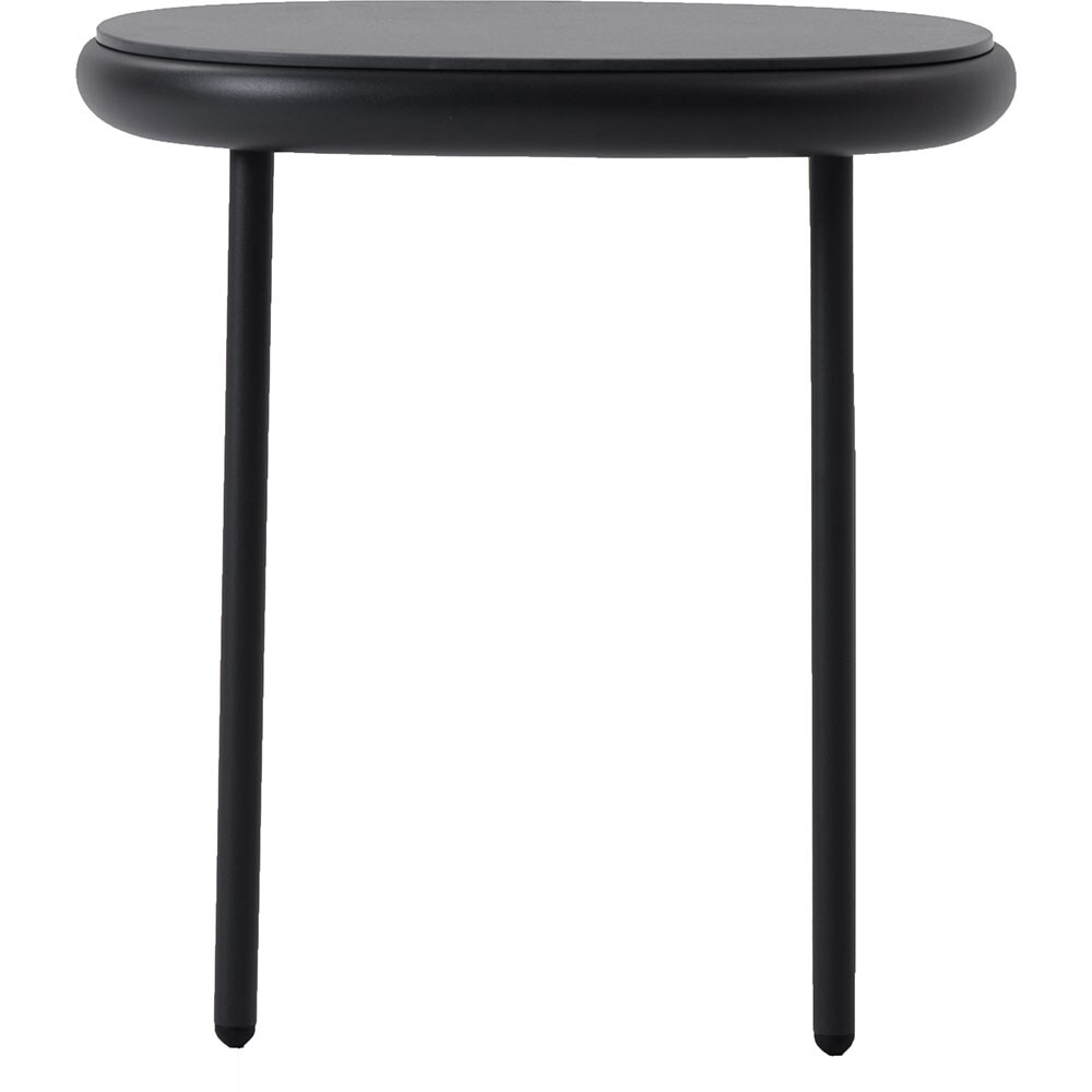 Masa terasa LIVINTWIST Scala 5, aluminiu, 43.5 x 43.5 x 45 cm, negru