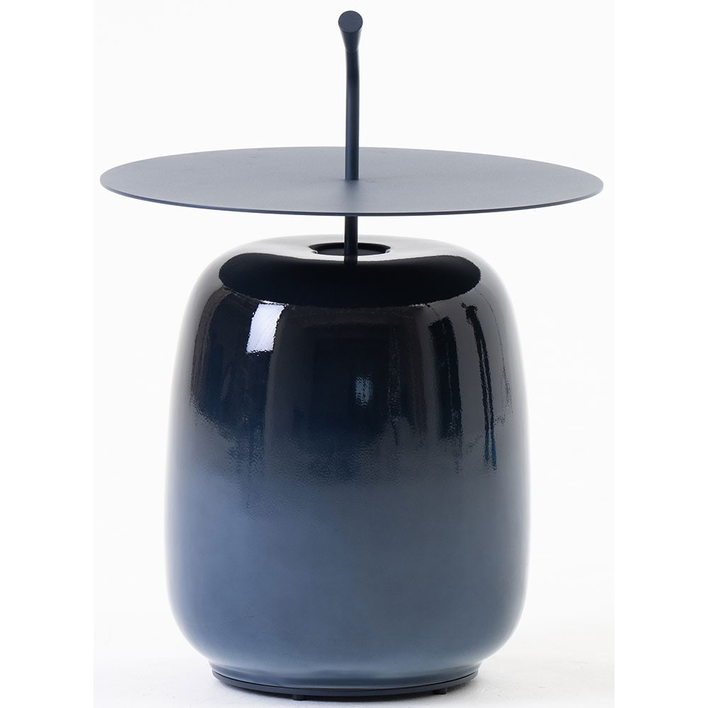 Masa terasa LIVINTWIST Pendant, aluminiu, 45 x 65 cm, albastru