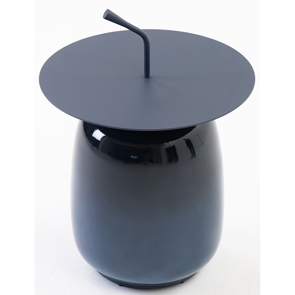 Masa terasa LIVINTWIST Pendant, aluminiu, 45 x 65 cm, albastru