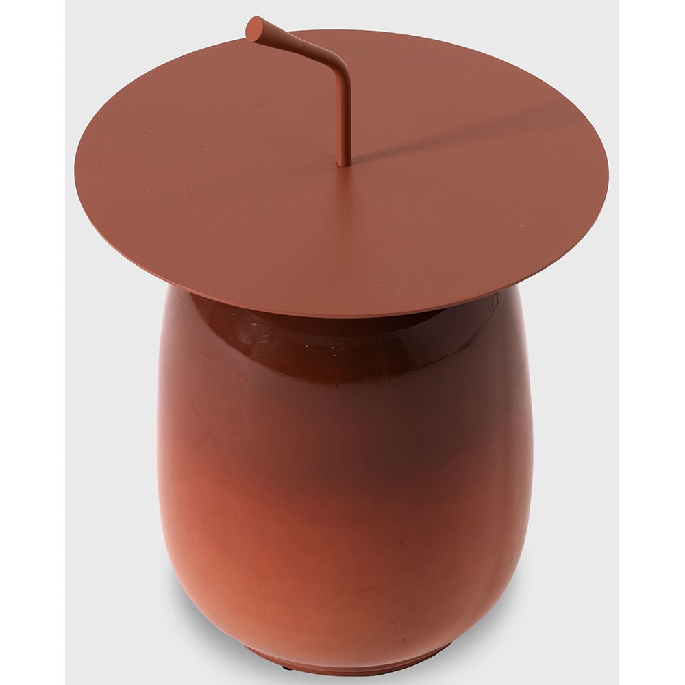 Masa terasa LIVINTWIST Pendant, aluminiu, 45 x 65 cm, portocaliu