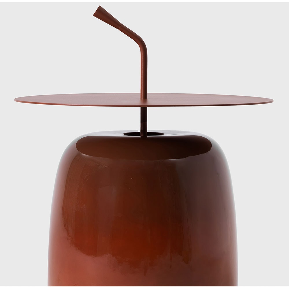 Masa terasa LIVINTWIST Pendant, aluminiu, 45 x 65 cm, portocaliu