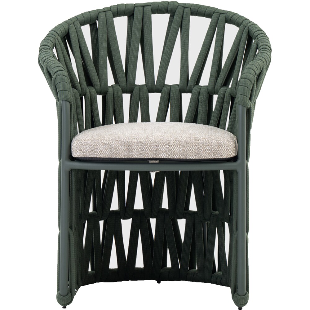 Scaun terasa LIVINTWIST Victory, aluminiu, 62.5 x 64 x 80 cm, verde
