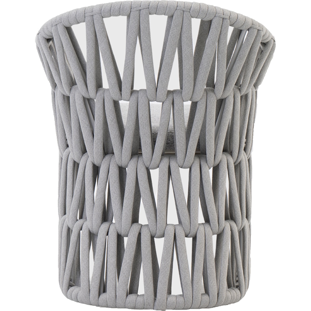 Scaun terasa LIVINTWIST Victory, aluminiu, 62.5 x 64 x 80 cm, gri